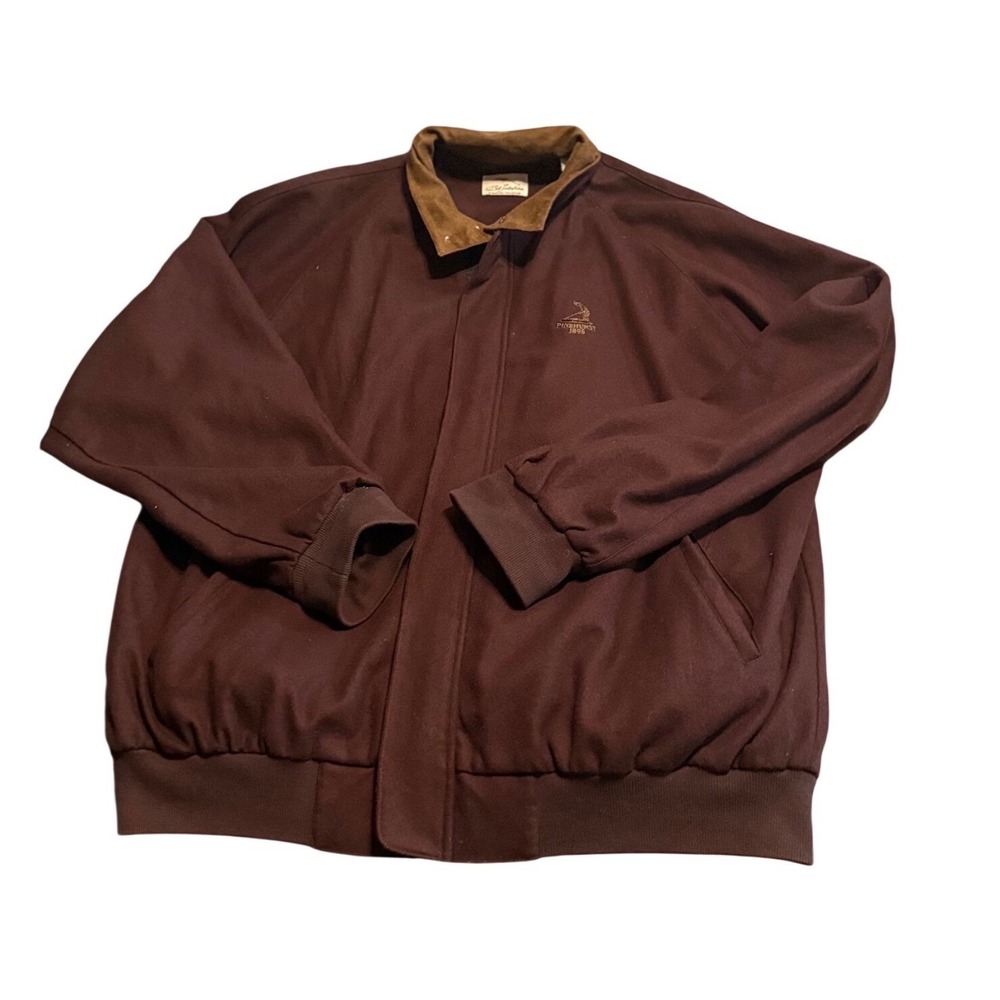 Vintage Bob Timberlake Signature Wool‎ Blend Jacket XXL Pinehurst 1895 Brown